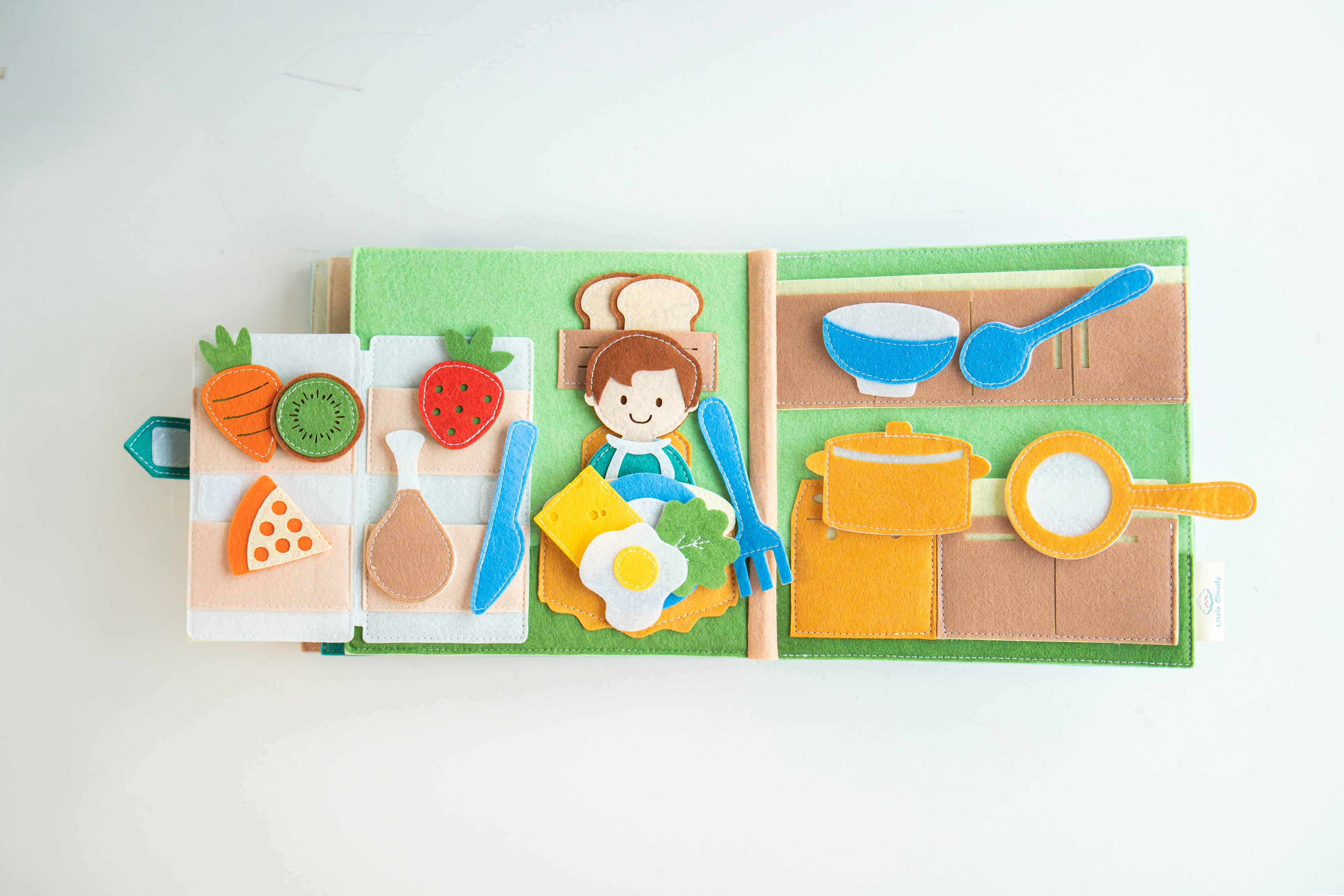 Busy Toys For Toddler | Felt Book Busy Toy - Early Education Sensory